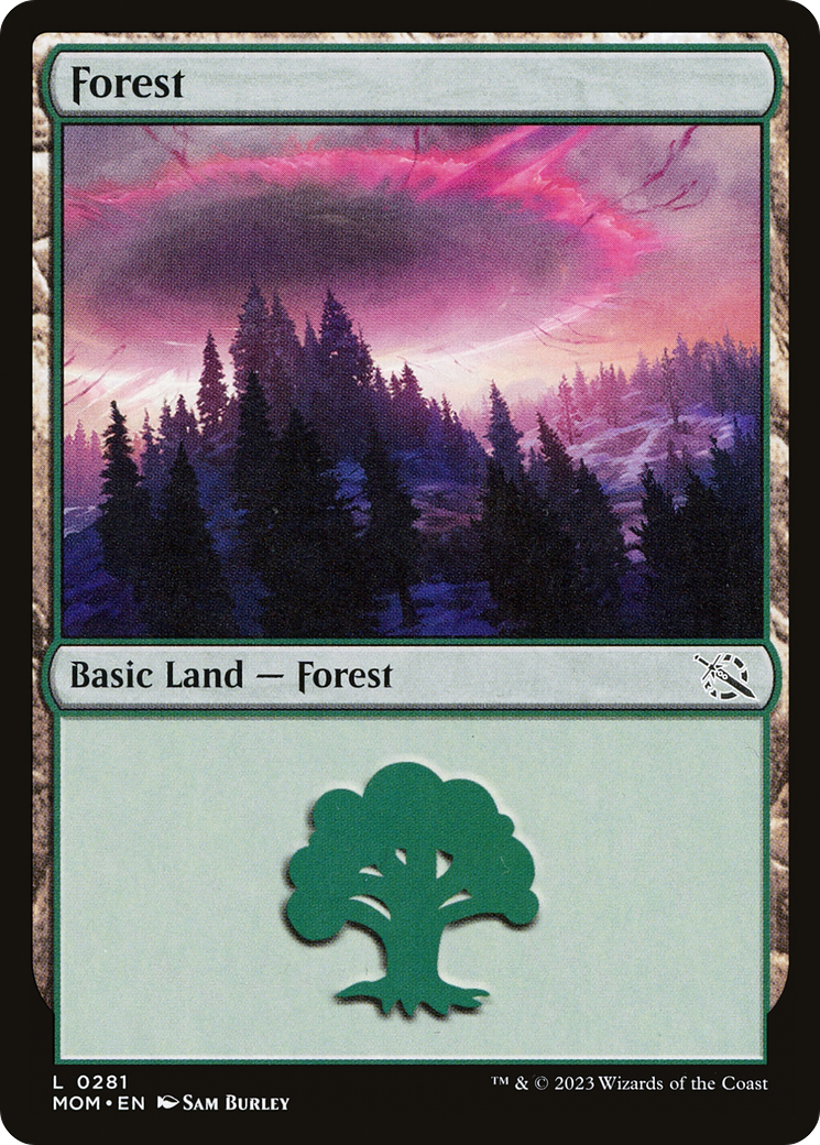 Forest (281) [March of the Machine] Magic: The Gathering