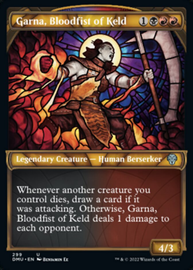 Garna, Bloodfist of Keld (Showcase) [Dominaria United] Magic: The Gathering