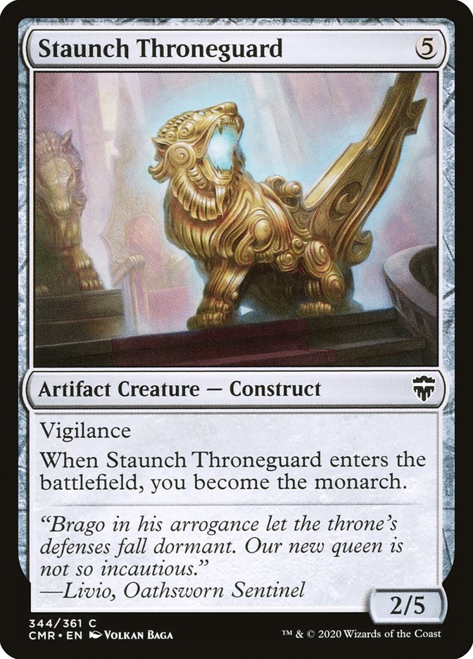 Staunch Throneguard [Commander Legends] Magic: The Gathering