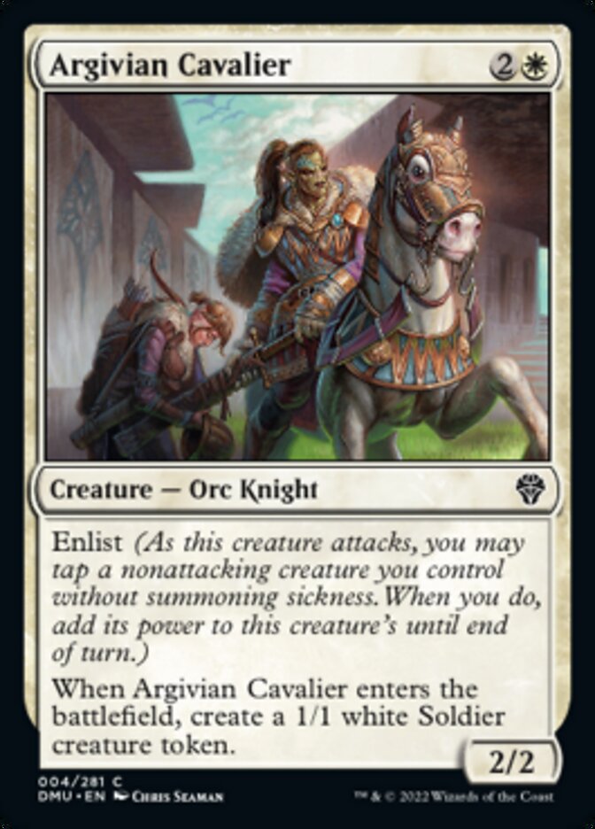 Argivian Cavalier [Dominaria United] Magic: The Gathering