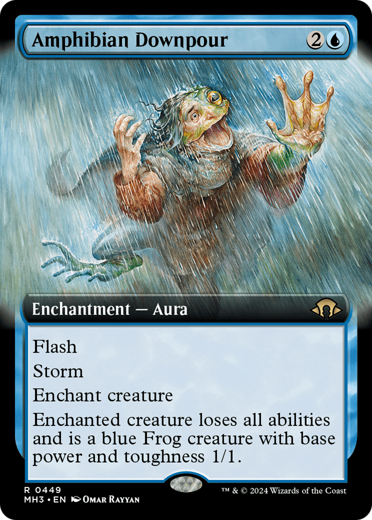 Amphibian Downpour (Extended Art) [Modern Horizons 3] Magic: The Gathering