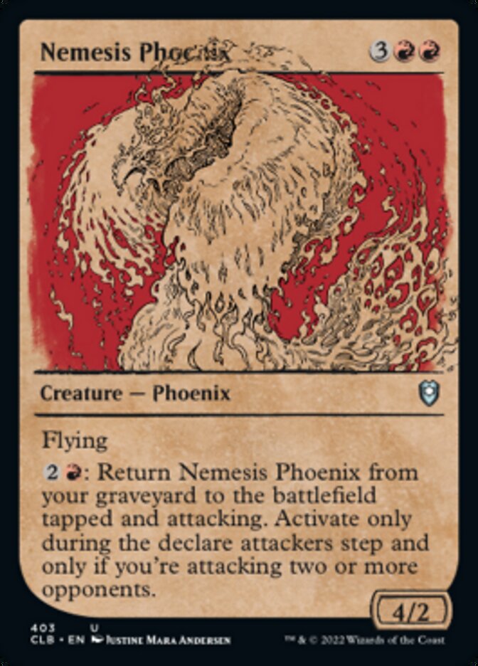 Nemesis Phoenix (Showcase) [Commander Legends: Battle for Baldur's Gate] Magic: The Gathering