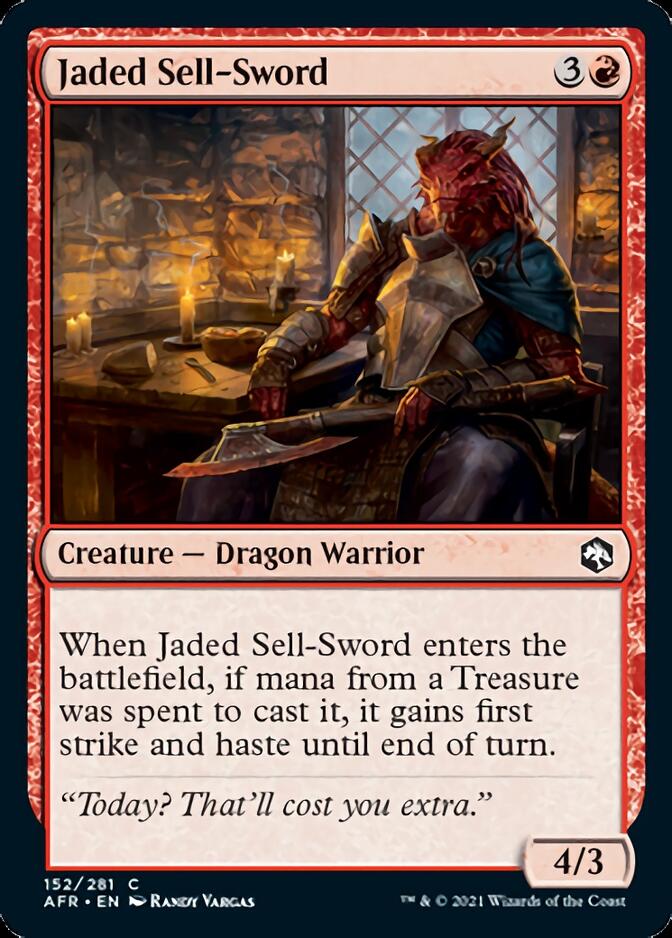 Jaded Sell-Sword [Dungeons & Dragons: Adventures in the Forgotten Realms] Magic: The Gathering