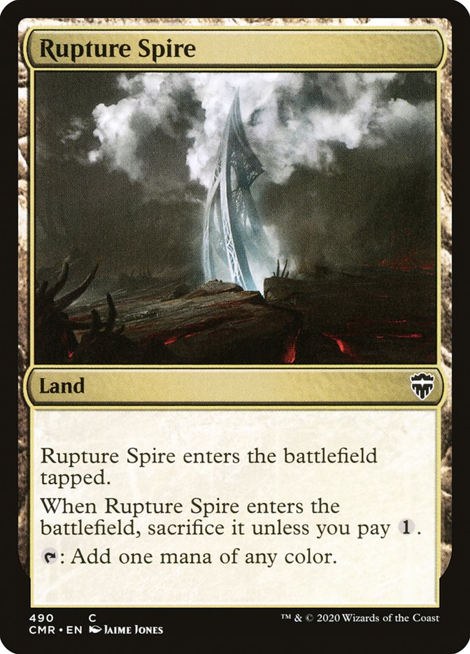 Rupture Spire (490) [Commander Legends] Magic: The Gathering