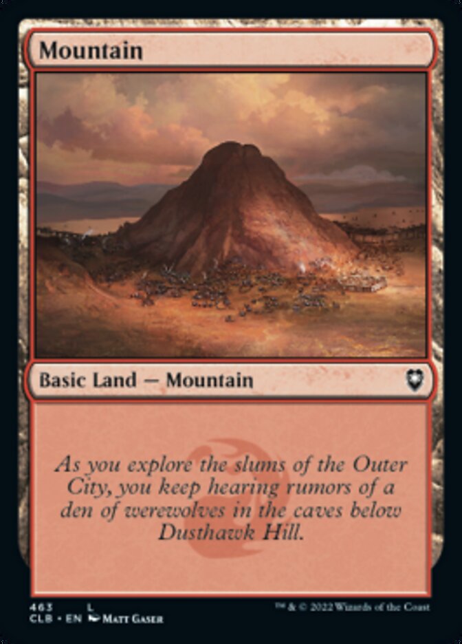 Mountain (463) [Commander Legends: Battle for Baldur's Gate] Magic: The Gathering