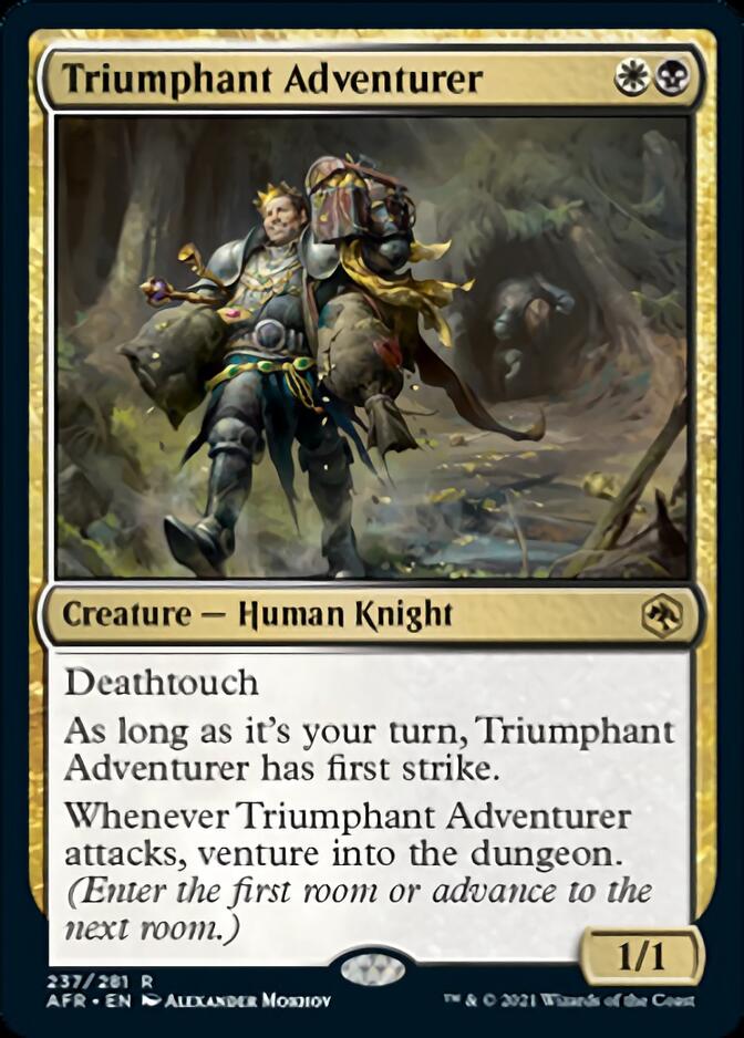 Triumphant Adventurer [Dungeons & Dragons: Adventures in the Forgotten Realms] Magic: The Gathering