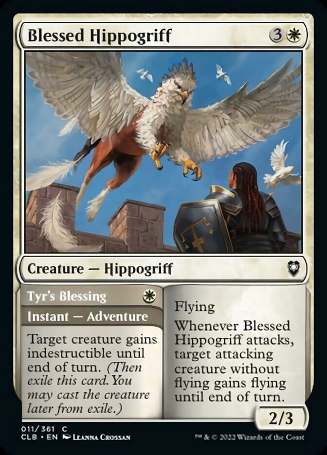 Blessed Hippogriff // Tyr's Blessing [Commander Legends: Battle for Baldur's Gate] Magic: The Gathering