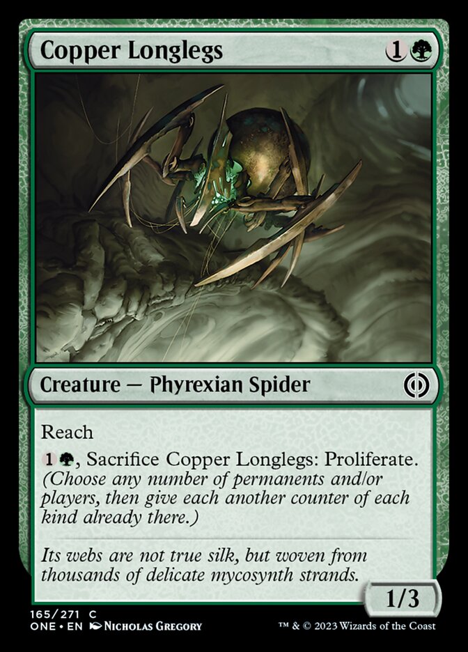 Copper Longlegs [Phyrexia: All Will Be One] Magic: The Gathering