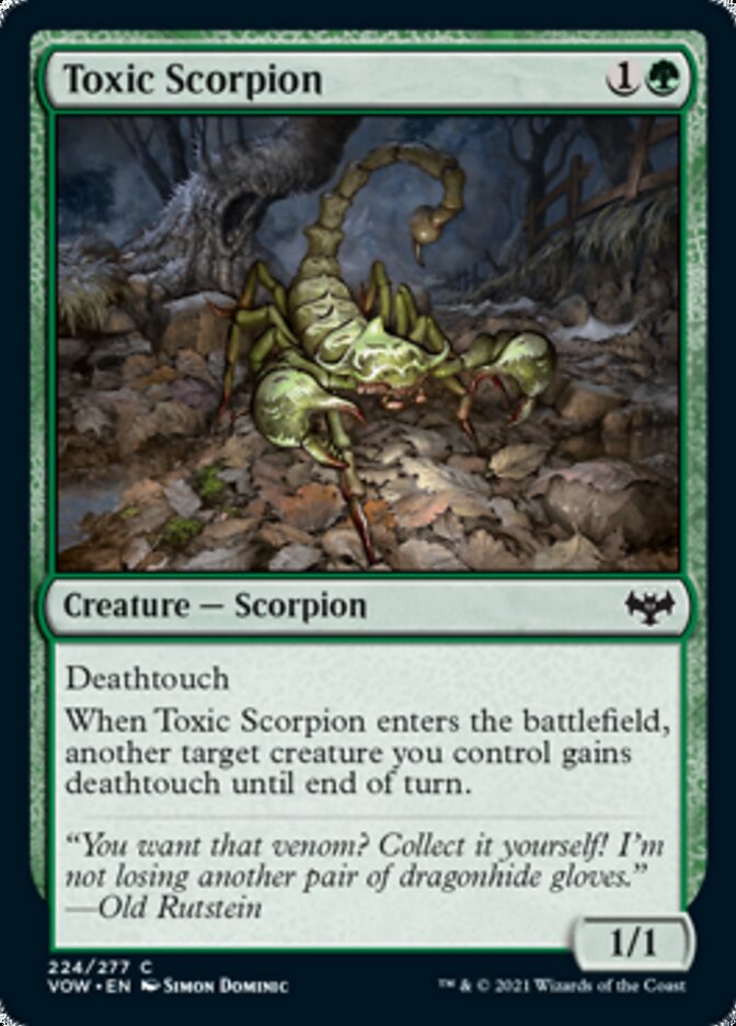 Toxic Scorpion [Innistrad: Crimson Vow] Magic: The Gathering