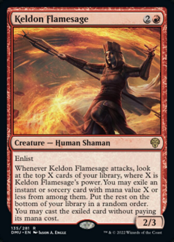 Keldon Flamesage [Dominaria United] Magic: The Gathering