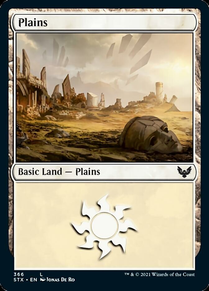 Plains (366) [Strixhaven: School of Mages] Magic: The Gathering