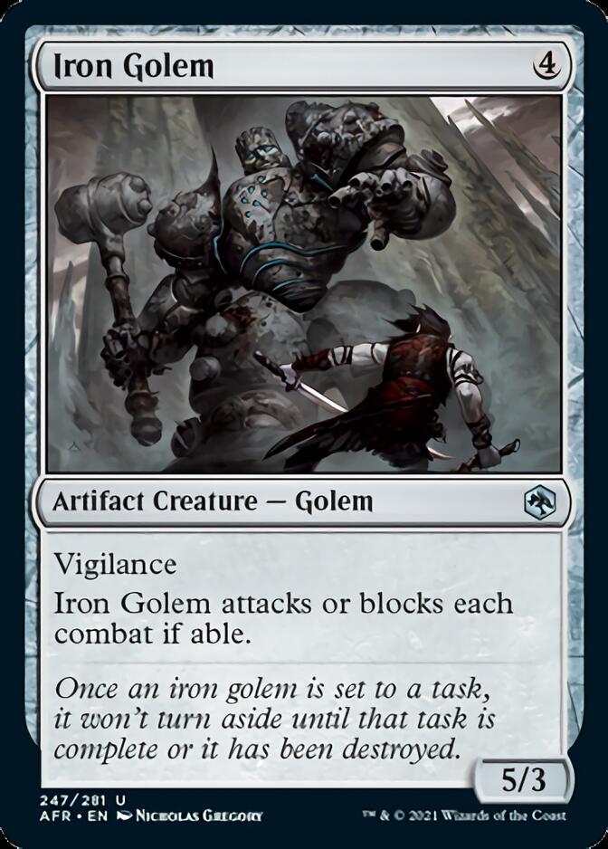 Iron Golem [Dungeons & Dragons: Adventures in the Forgotten Realms] Magic: The Gathering