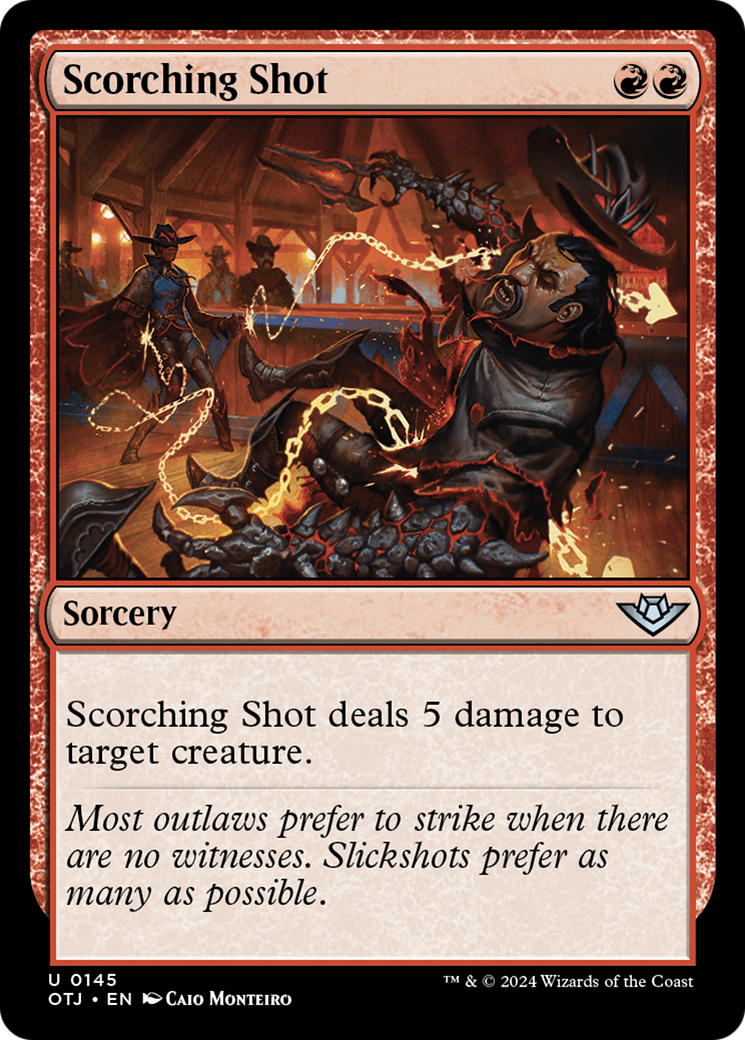 Scorching Shot [Outlaws of Thunder Junction] Magic: The Gathering