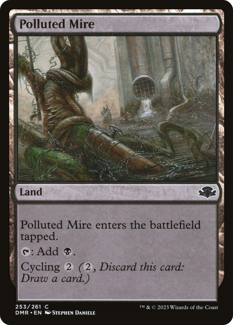 Polluted Mire [Dominaria Remastered] Magic: The Gathering