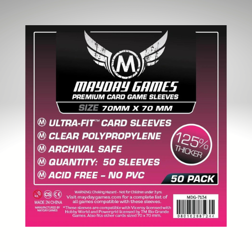 Mayday Games Square Card Sleeve Premium (70x70mm) 50 pack