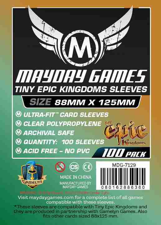 Mayday Games Tiny Epic Kingdom Card Sleeve Standard (88x125mm)100 pack