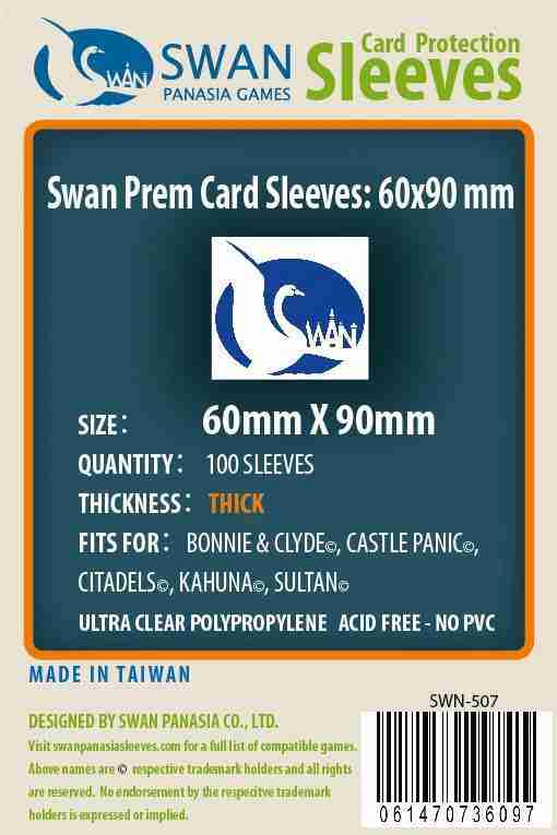 Swan Sleeves Premium (60x90mm) 100 pack