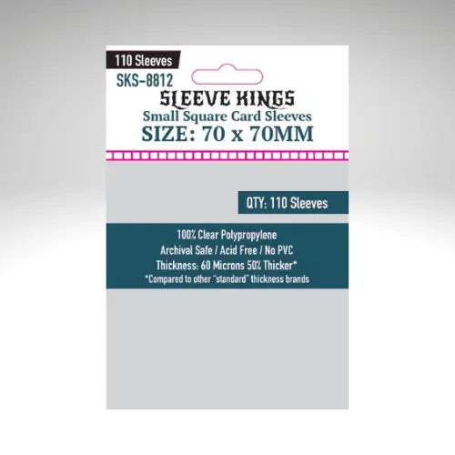 Sleeve Kings Small Square Card Sleeves (70x70mm) 110 Pack