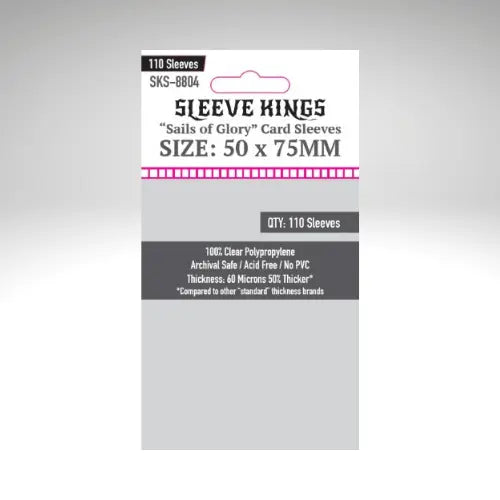 Sleeve Kings "Sails of Glory* Card Sleeves (50x75mm) 110 Pack