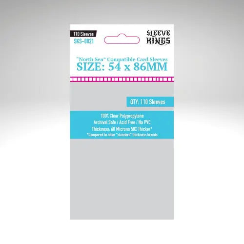 Sleeve Kings "North Sea Compatible" Sleeves (54x86mm) 110 Pack