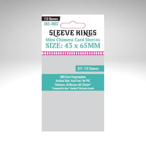 Sleeve Kings Mini Chimera Card Sleeves (43x65mm) 110 Pack