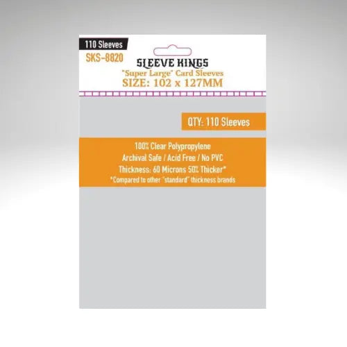 Sleeve Kings "Super Large" Sleeves (102x127mm) 110 Pack