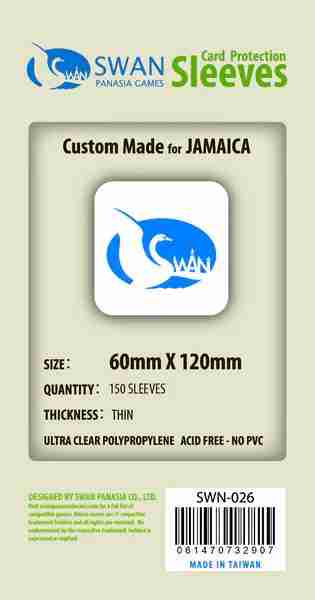 Swan Sleeves Standard Jamaica (60x120mm) 150 pack