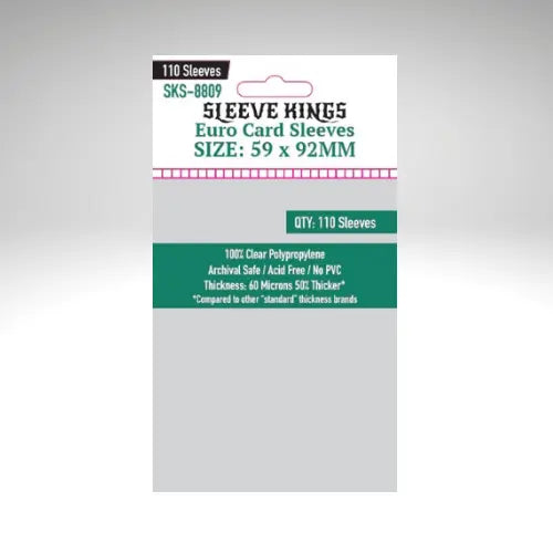 Sleeve Kings Euro Card Sleeves (59x92mm) (110)